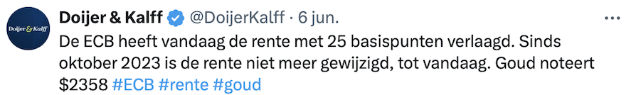 Rentebesluit ECB