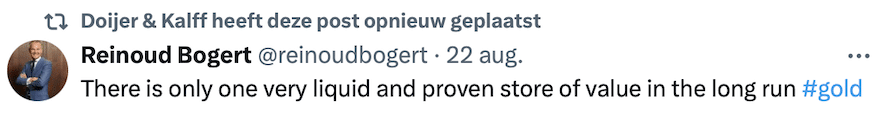 Waarom goud kopen?