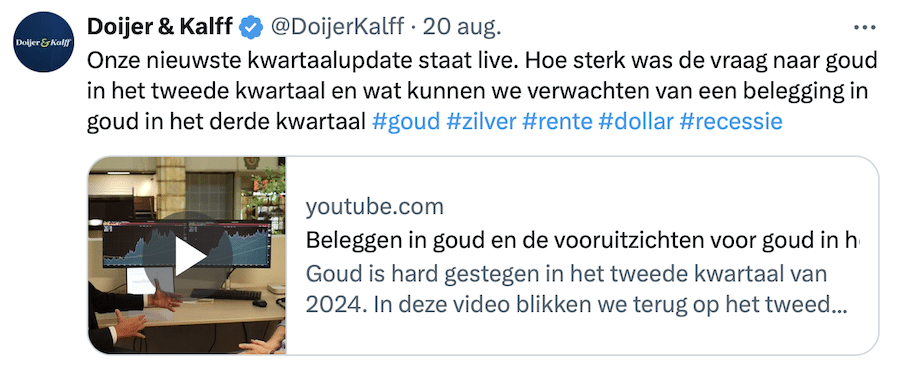 Kwartaal update Doijer & Kalff derde kwartaal 2024