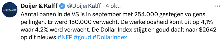 Banencijfer september in de VS beter dan verwacht